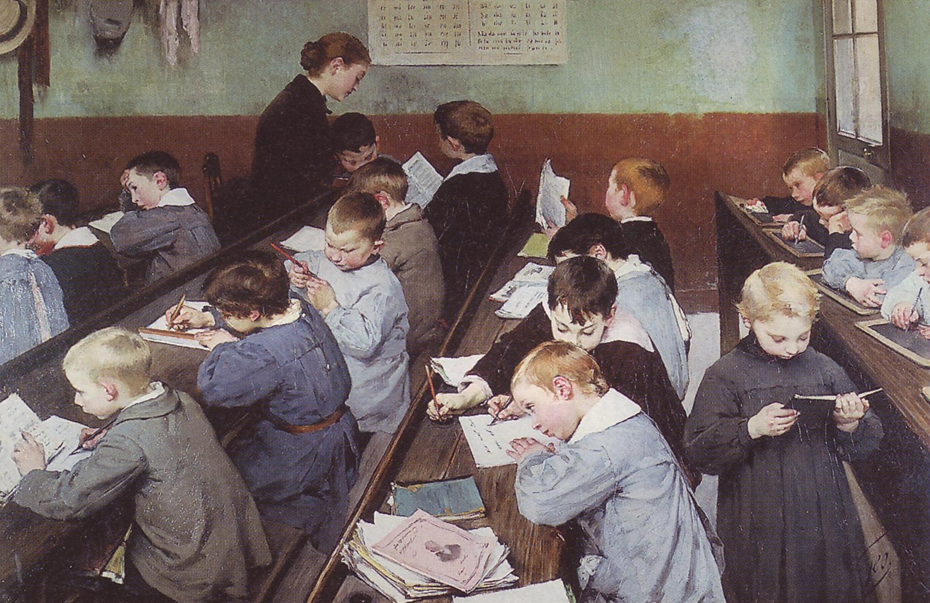 Le travail des petits, par Henry Geoffroy, 1889, Ministère de l'Éducation nationale