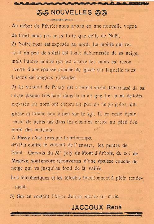 Journal scolaire de Passy, « Face au Mont-Blanc », février-mars 1939, p. 7 