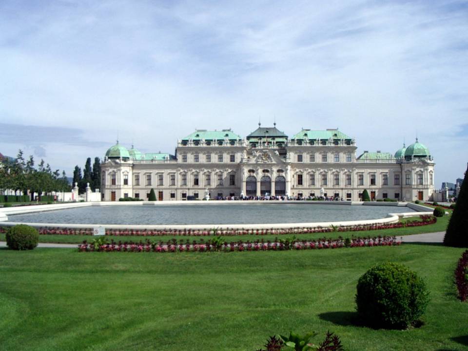 Façade du Palais du Belvédère à Vienne (cliché Bernard Théry)