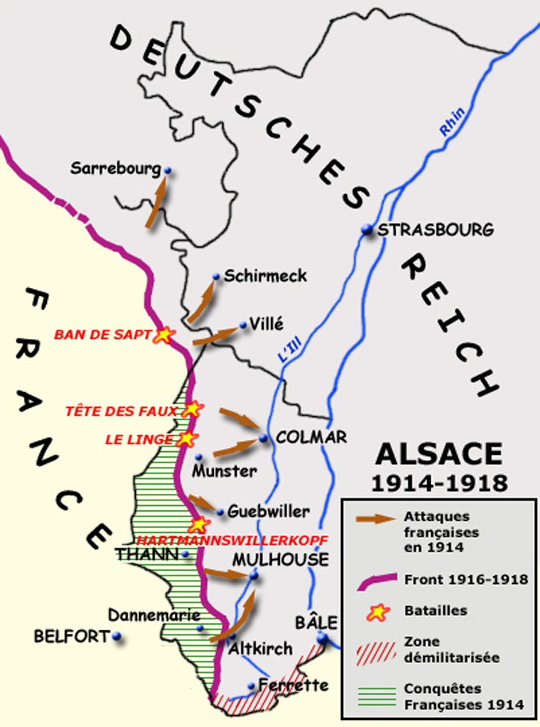 Attaques et conquêtes françaises en Alsace en 1914 (site paras.forumsactifs.net) 