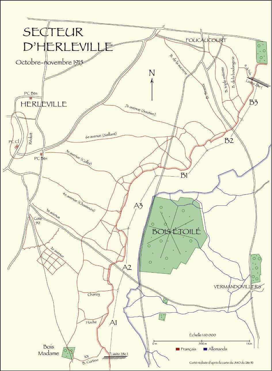  Secteur d’Herleville en octobre 1915 : le bois Etoilé (site pages14-18) 
