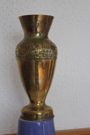 Douille de 75 travaillée en forme de vase par Louis Clabaux (Doc. famille de Thérèse Théry-Clabaux)