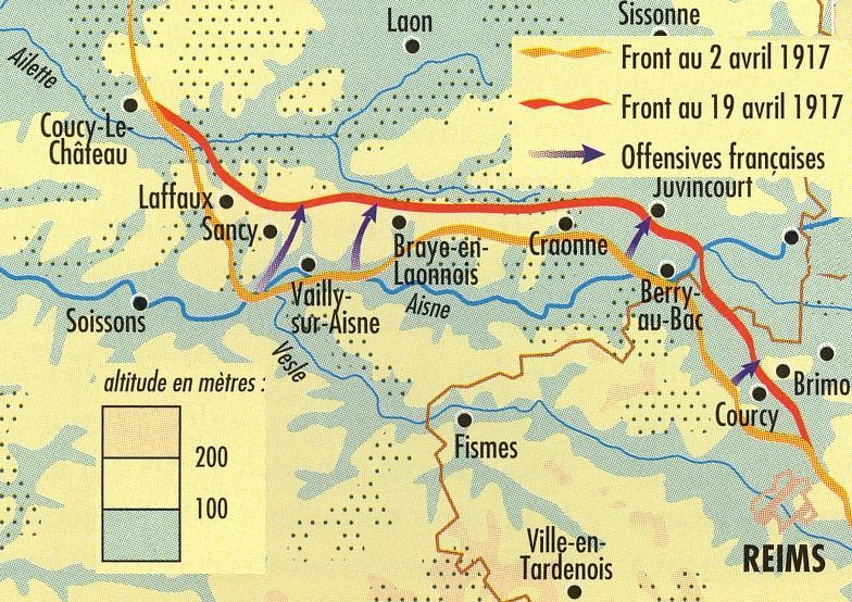Offensives françaises du 16 au 19 avril 1917 (site simon-rikatcheff)